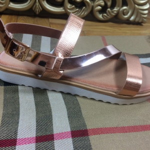 Sandale dama aurii metalizat S835