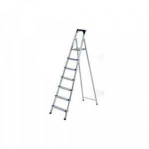 Scara Pliabila Dubla cu Platforma Jackson™, Plianta, Metalica, Design Special Anti-Alunecare, 6+1 Trepte