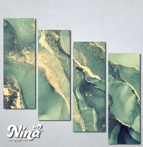 Slike na platnu Pastelne zelene boje Nina374_4