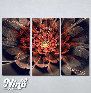 Slike na platnu Neobican cvet apstrakcija Nina397_3