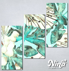 Slike na platnu Slika u tirkiznim bojama Nina351_3