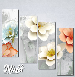 Slike na platnu Cvetovi u boji Nina403_4