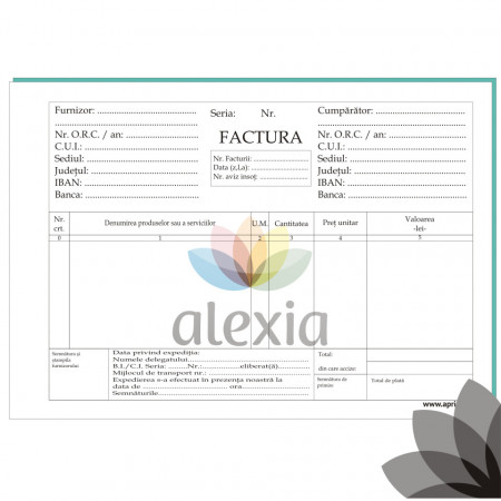 Facturier A5 Nepersonalizat