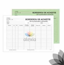 Borderou achizitii autocopiativ