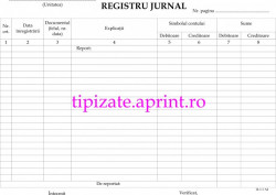 Registru jurnal A4 autocopiativ