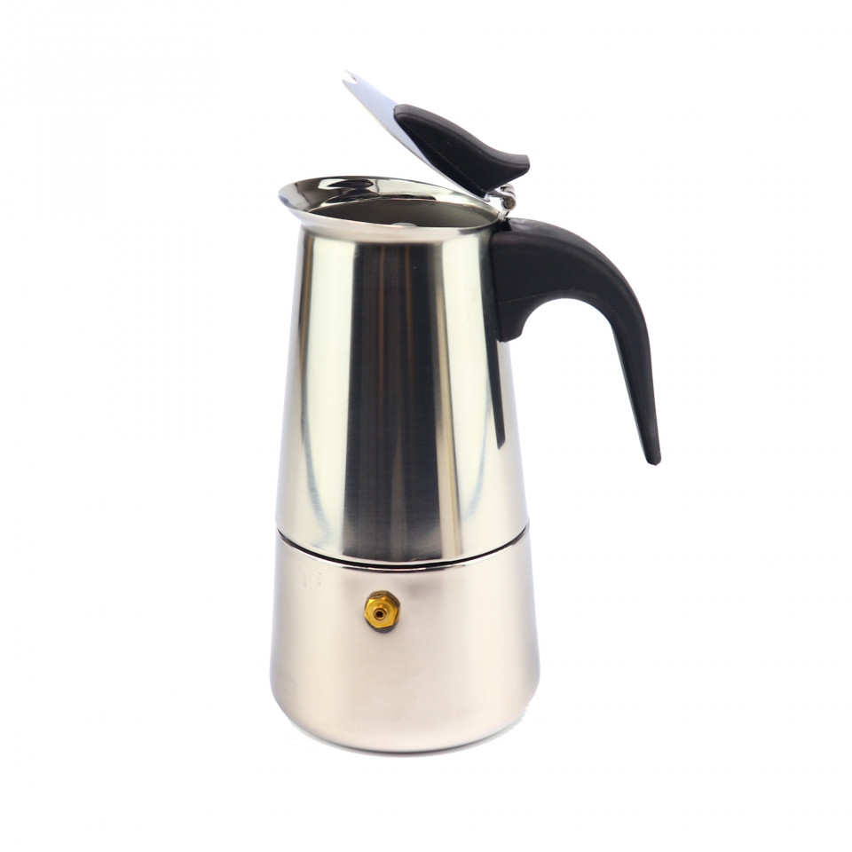 Ruckus swan Sorrow Espressor de cafea pentru aragaz sau plita cu inductie, 4 cesti