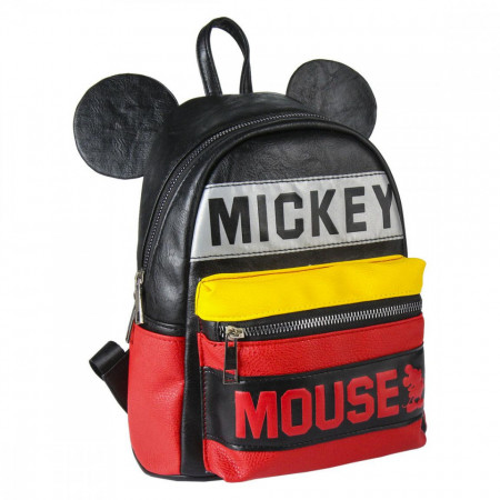 Rucsac casual din piele, Mickey, Disney, 22 x 27 x 12.5 cm