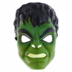 Masca Hulk, Halloween, cu lumina, 22 x 15.5 cm, Verde