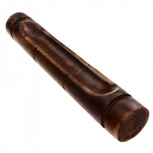 Suport pentru betisoare parfumate cu 2 gauri, din lemn, Feng Shui, 4.8 x 30.3 cm, Maro