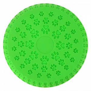 Jucarie frisbee pentru caini, cauciuc, NO589, 23 cm, Verde