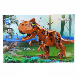 Set de constructie, Dinozaurul Carnotaurus, sunet, NO0471, 11.5 x 6.3 x 29 cm