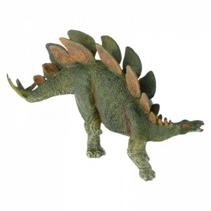 Figurina Dinozaur Stegosaurus, NO263, 19 cm, Verde