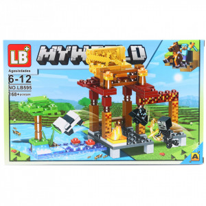 Set de constructie Lego, Marea sabie de aur tip Minecraft, 168 Piese