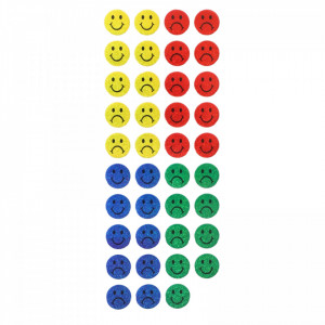 Set Sticker 3D pentru copii, Emoji, 39 piese, CB340, 1.3 cm, Multicolor