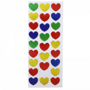 Set Sticker 3D pentru copii, Inimi, 27 piese, CB252, 1.5 cm, Multicolor