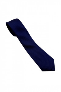 Cravata barbati, model ingust, cu aspect texturat, NO2664, 5 x 174 cm, Bleumarin
