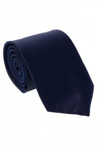 Cravata barbati, model lat, aspect matasos, 7.5 x 141 cm, NO7561, Bleumarin inchis
