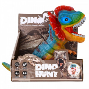 Figurina dinozaur, Dilophosaurus, cu sunet, 23 cm