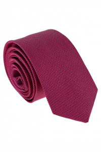 Cravata barbati, model ingust, aspect texturat, 5 x 174 cm, NO7553, Roz inchis
