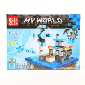 Set de constructie Lego, Lumea de gheata tip Minecraft, 111 Piese