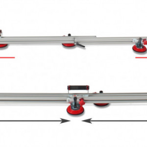 Sistem de transport cu ventuze pt. placi de dimensiuni mari, 320cm, 60kg, Slim Easy Trans - RUBI-18910