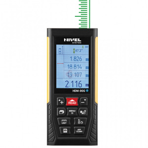 Telemetru cu laser verde, USB/Bluetooth 90m, HDM-90G - Nivel System