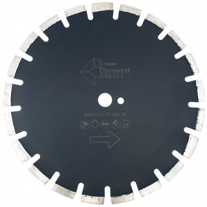 Disc DiamantatExpert pt. Asfalt, Caramida & Abrazive 350mm Premium - DXDY.PASF.350.25