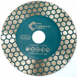 Disc DiamantatExpert pt. taiere si slefuire - Gresie si Placi dure 125x22.23 (mm) Premium - DXDY.CNG-HC.125