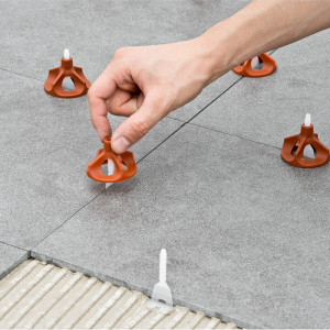 Distantiere autonivelare RLS VITE pt. gresie, faianta si placi - Rost de 1.5mm - 100 buc - Raimondi-180VB015FC0100