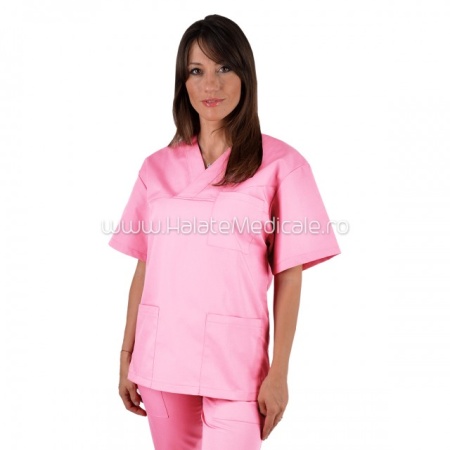 Bluza medicala unisex roz