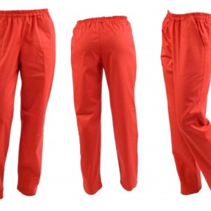 Pantaloni unisex rosii
