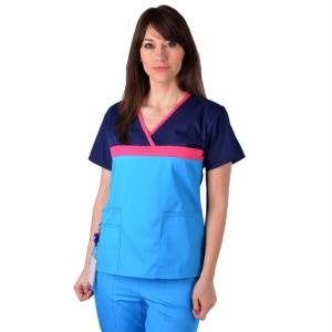 Bluza ColorMIX bleumarin / turcoaz