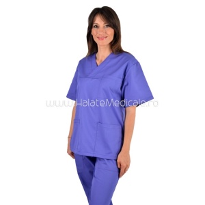 Bluza medicala unisex mov