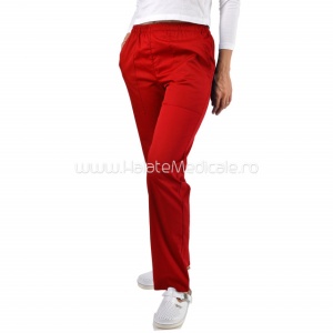 Red unisex pants