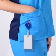 Bluza medicala ColorMIX bleumarin / turcoaz