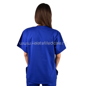 Bluza medicala unisex albastra