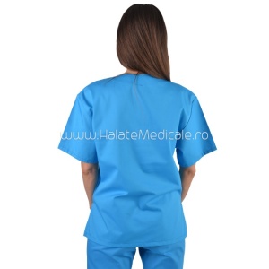 Bluza medicala unisex turquoise
