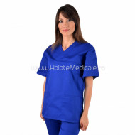 Bluza medicala unisex albastra