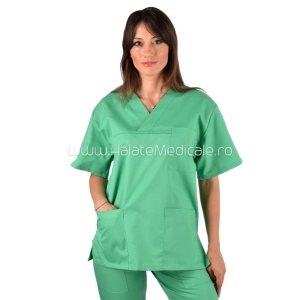 Bluza medicala unisex vernil