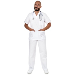 Costum unisex alb B-Well