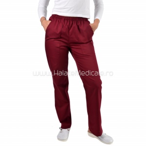 Wine unisex pants