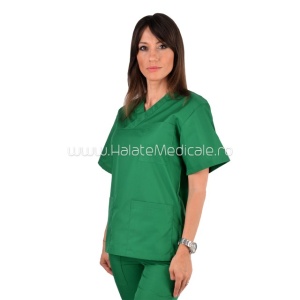 Bluza medicala unisex verde