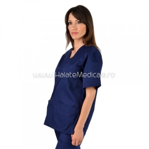 Bluza medicala unisex bleumarin