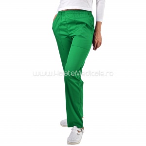 Green unisex pants