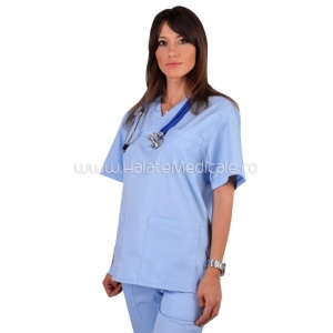 Bluza medicala unisex bleu