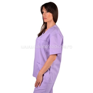 Bluza medicala unisex lila