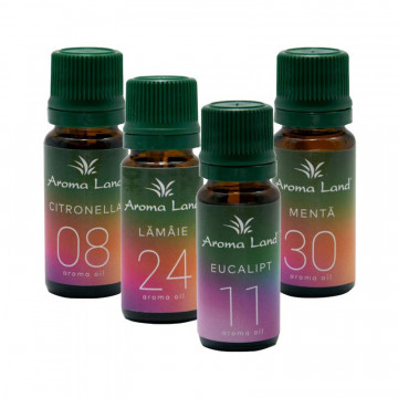 Pachet 4 uleiuri aromaterapie Antitantari, Aroma Land, 10 ml