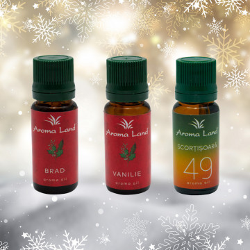 Family Christmas Pack, Aroma Difuzor + 3 Uleiuri + Reed Diffuser + Potpourri + Saculet + 2 Betisoare&Suport