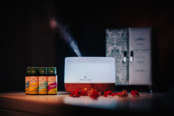 Aroma Difuzor Oslo, potrivit pentru a fi utilizat impreuna cu uleiurile esentiale.