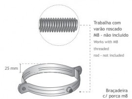 BRAÇADEIRAS M8 INOX (110)